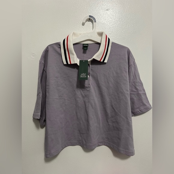 wild fable Tops - Women's Wild Fable Short Sleeve
Rugby Shirt